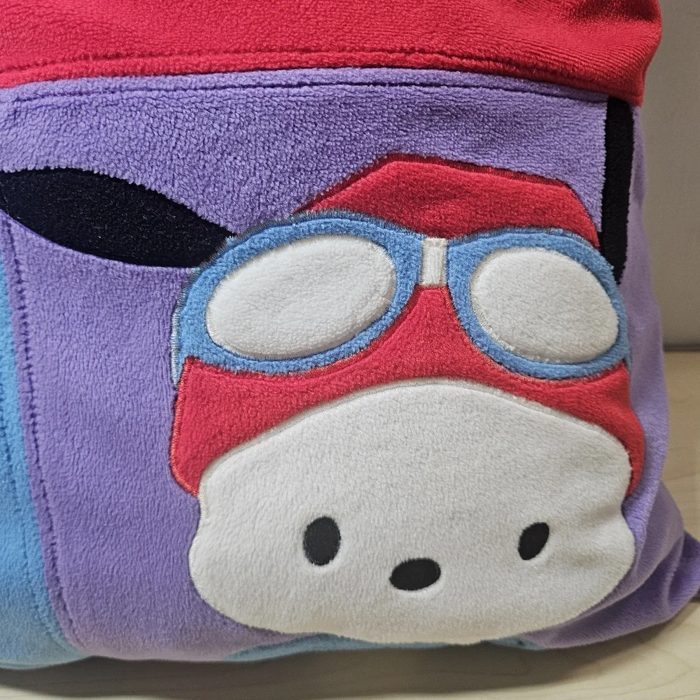 Vintage Pochacco Sanrio Large Multicolor Decorative Pillow Y2K